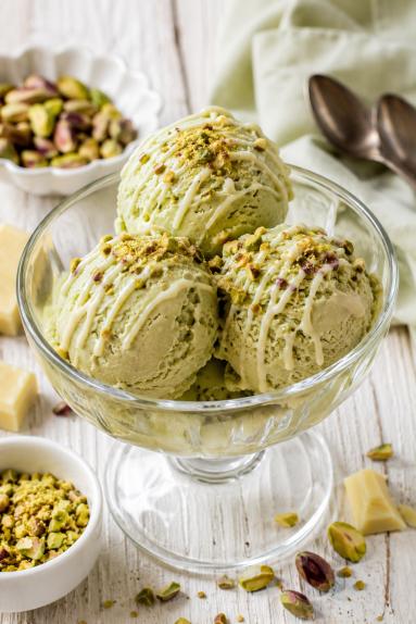 Zdjęcie - Lody domowe-pistacjowe - Przepisy kulinarne ze zdjęciami