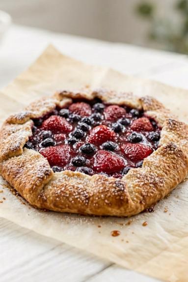 Zdjęcie - Galette z truskawkami i bor&oacute;wkami - Przepisy kulinarne ze zdjęciami