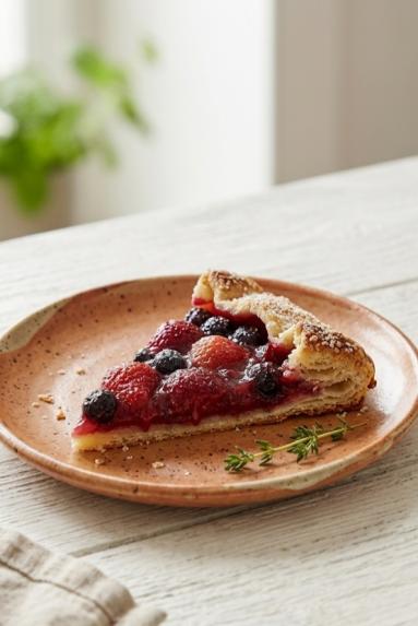 Zdjęcie: Galette z truskawkami i borówkami Zdjęcie - Galette z truskawkami i borówkami - Przepisy kulinarne ze zdjęciami