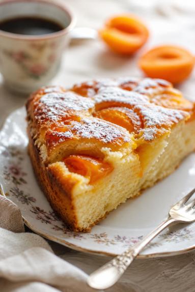 Zdjęcie: Ciasto z morelami -torta soffice Zdjęcie - Ciasto z morelami -torta soffice - Przepisy kulinarne ze zdjęciami