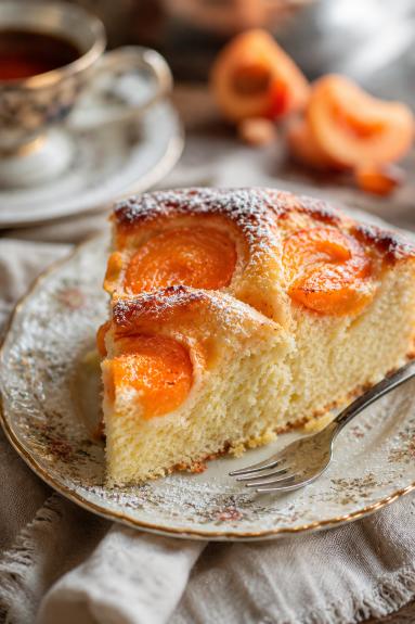 Zdjęcie - Ciasto z morelami -torta soffice - Przepisy kulinarne ze zdjęciami