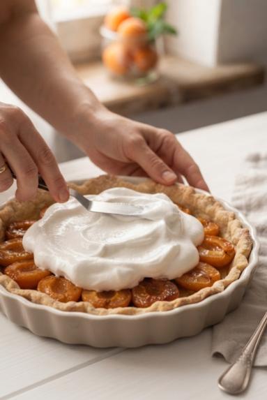 Zdjęcie: Tarta morelowa z delikatną bezą Zdjęcie - Tarta morelowa z delikatną bezą - Przepisy kulinarne ze zdjęciami