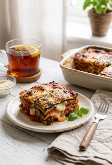 Zdjęcie - Zapiekanka z cukinii/ Parmigiana di Zucchine – - Przepisy kulinarne ze zdjęciami