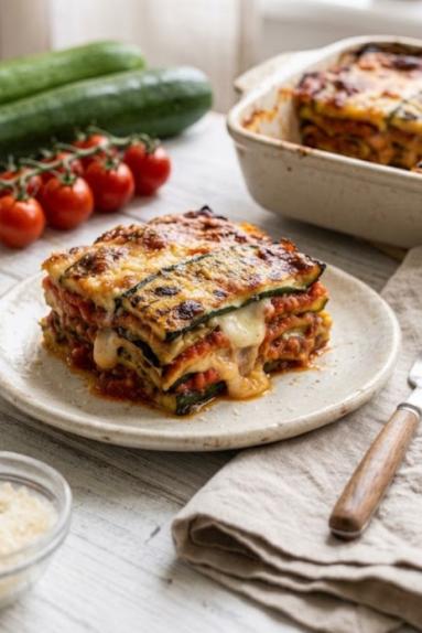 Zdjęcie - Zapiekanka z cukinii/ Parmigiana di Zucchine – - Przepisy kulinarne ze zdjęciami