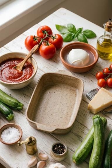 Zdjęcie - Zapiekanka z cukinii/ Parmigiana di Zucchine – - Przepisy kulinarne ze zdjęciami