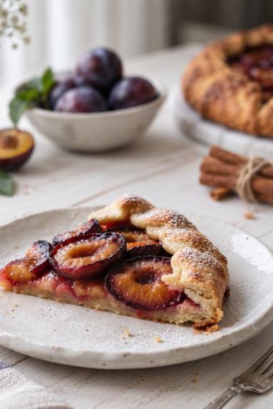 Zdjęcie - Galette ze śliwkami - Przepisy kulinarne ze zdjęciami