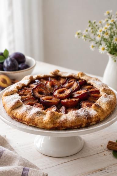 Zdjęcie: Galette ze śliwkami Zdjęcie - Galette ze śliwkami - Przepisy kulinarne ze zdjęciami