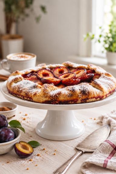 Zdjęcie: Galette ze śliwkami Zdjęcie - Galette ze śliwkami - Przepisy kulinarne ze zdjęciami