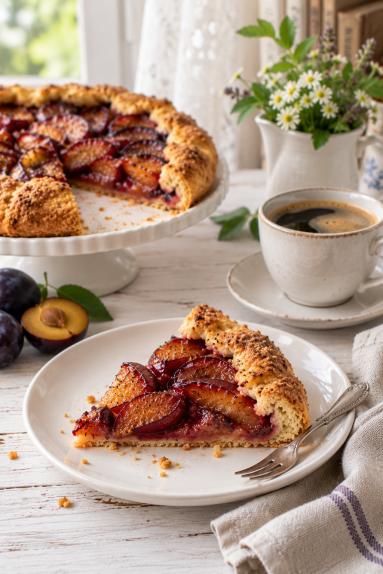 Zdjęcie: Galette ze śliwkami Zdjęcie - Galette ze śliwkami - Przepisy kulinarne ze zdjęciami