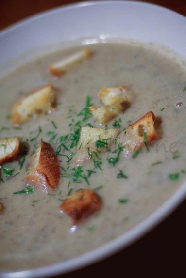 Zdjęcie - Pieczarkowa zupa krem - Przepisy kulinarne ze zdjęciami