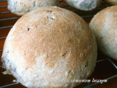 Zdjęcie - Bułeczki z siemieniem lnianym  - Przepisy kulinarne ze zdjęciami