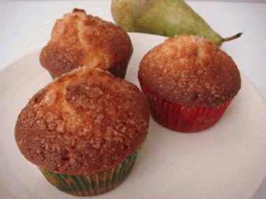 Zdjęcie - Muffiny z gruszkami i imbirem  - Przepisy kulinarne ze zdjęciami