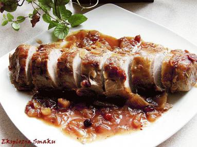 Zdjęcie - Polędwiczka wieprzowa w sosie  żurawinowym  - Przepisy kulinarne ze zdjęciami