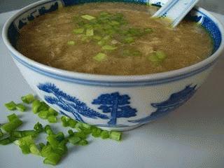 Zdjęcie - Chińska zupa cebulowa z  jajkiem  - Przepisy kulinarne ze zdjęciami
