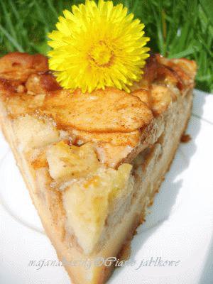 Zdjęcie - Ciasto jabłkowe z masą marcepanową  - Przepisy kulinarne ze zdjęciami