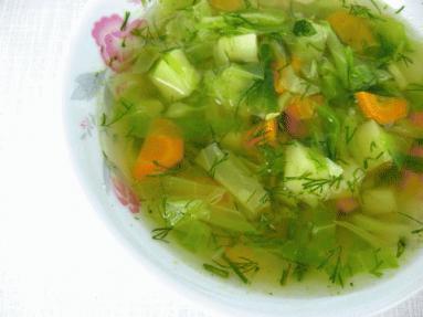 Zdjęcie - Zielono mi czyli zupa z młodej  kapusty  - Przepisy kulinarne ze zdjęciami