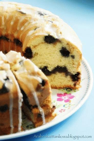 Zdjęcie - UCIERANE CIASTO Z JAGODAMI (Blueberry Sour Cream Coffee Cake) - Przepisy kulinarne ze zdjęciami