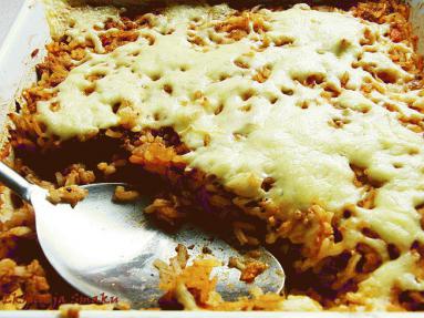 Zdjęcie - Zapiekanka ryżowa z sosem  bolońskim  - Przepisy kulinarne ze zdjęciami