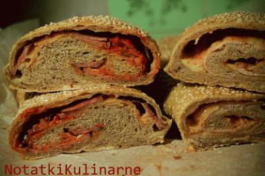 Zdjęcie - Weekendowa Piekarnia #84 - wyrolowana kanapka - Przepisy kulinarne ze zdjęciami