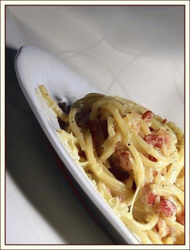 Zdjęcie - Spaghetti carbonara  - Przepisy kulinarne ze zdjęciami