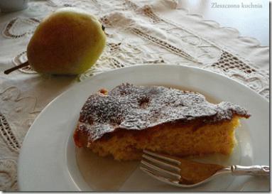 Zdjęcie - Ciasto maślane z karmelizowanymi gruszkami - Przepisy kulinarne ze zdjęciami