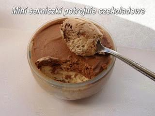 Zdjęcie - Mini serniczki potrojnie czekoladowe - Przepisy kulinarne ze zdjęciami
