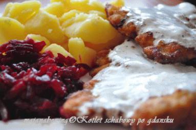 Zdjęcie - Kotlet schabowy po gdańsku  - Przepisy kulinarne ze zdjęciami