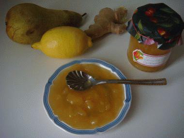 Zdjęcie - Dżem z gruszek, cytryny i imbiru  - Przepisy kulinarne ze zdjęciami