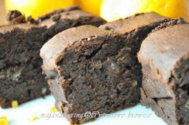 Zdjęcie - Cytrusowe brownie  - Przepisy kulinarne ze zdjęciami