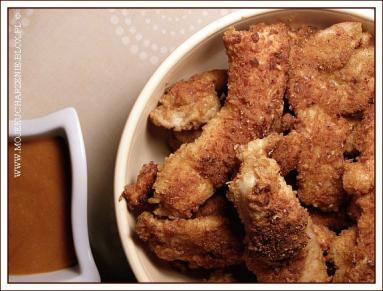 Zdjęcie - Chrupiące kąski z kurczaka z sosem musztardowo-miodowym  - Przepisy kulinarne ze zdjęciami