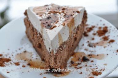 Zdjęcie - Sernik czekoladowy z likierem kawowym  - Przepisy kulinarne ze zdjęciami