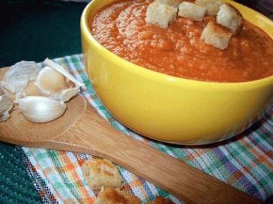 Zdjęcie - Pikantna i kremowa zupa  czosnkowa  - Przepisy kulinarne ze zdjęciami