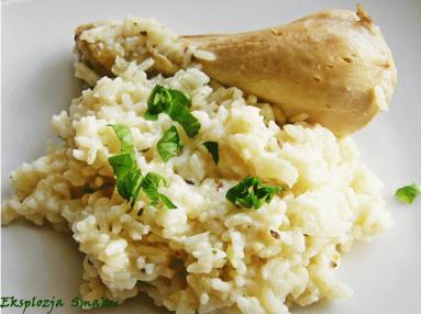 Zdjęcie - Ryż duszony z  jogurtem i  kurczakiem  - Przepisy kulinarne ze zdjęciami