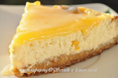 Zdjęcie - Sernik z lemon curd  - Przepisy kulinarne ze zdjęciami