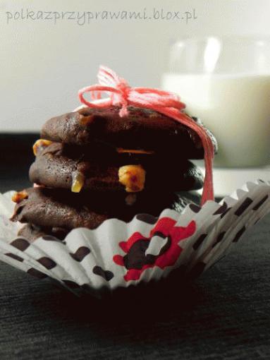 Zdjęcie - Czekoladowe ciasteczka z kawałkami białej czekolady  - Przepisy kulinarne ze zdjęciami