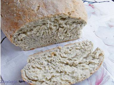 Zdjęcie - Chleb pszenny z  makiem  - Przepisy kulinarne ze zdjęciami