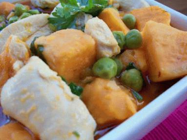 Zdjęcie - Curry z batatów i  kurczaka  - Przepisy kulinarne ze zdjęciami