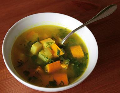 Zdjęcie - Słoneczna zupa z żółtej  cukinii  - Przepisy kulinarne ze zdjęciami