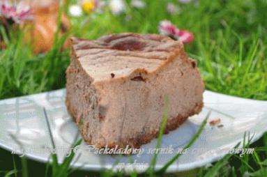 Zdjęcie - Sernik czekoladowy na cynamonowym spodzie  - Przepisy kulinarne ze zdjęciami