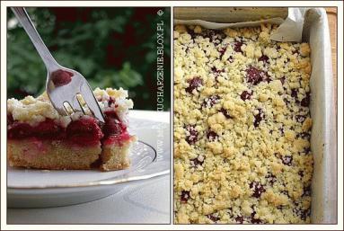 Zdjęcie - Kruche ciasto z wiśniami i kruszonką  - Przepisy kulinarne ze zdjęciami