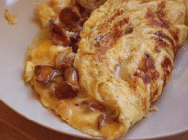 Zdjęcie - omlet z kurkami - Przepisy kulinarne ze zdjęciami