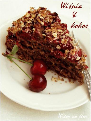 Zdjęcie - Pełnoziarniste ciasto z wiśniami - Przepisy kulinarne ze zdjęciami