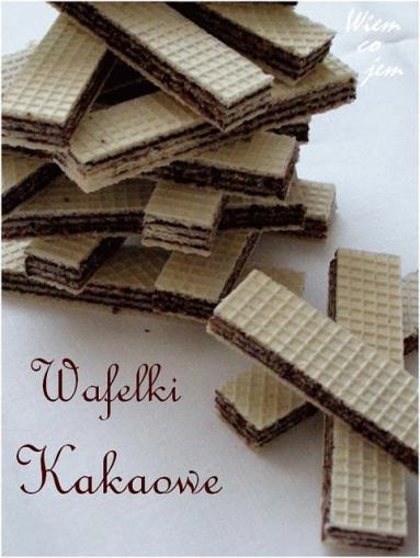 Zdjęcie - Wafelki kakaowe - Przepisy kulinarne ze zdjęciami
