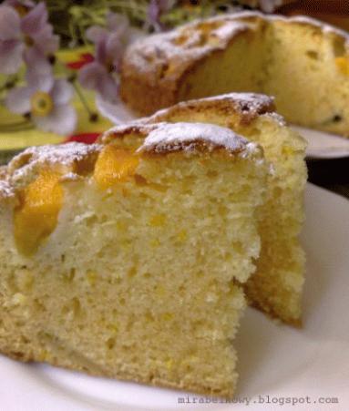 Zdjęcie - Ciasto z nektarynkami i cytrynową nutą - Przepisy kulinarne ze zdjęciami