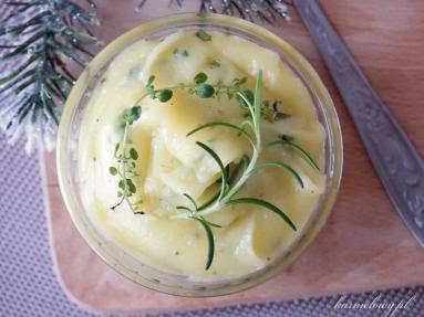 Aksamitne puree ziemniaczane z ziołami i oliwą z oliwek/Olive oil mashed potatoes with herbs
