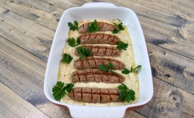 Biała kiełbasa w sosie chrzanowym + film