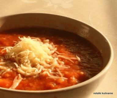 Domatene Supa - pomidorowa z kluskami (zupa)