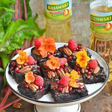 Buraczane brownie