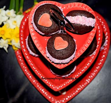 Ciastka czekoladowe na Walentynki