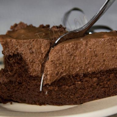 Ciasto czekoladowe z musem czekoladowym (mus)